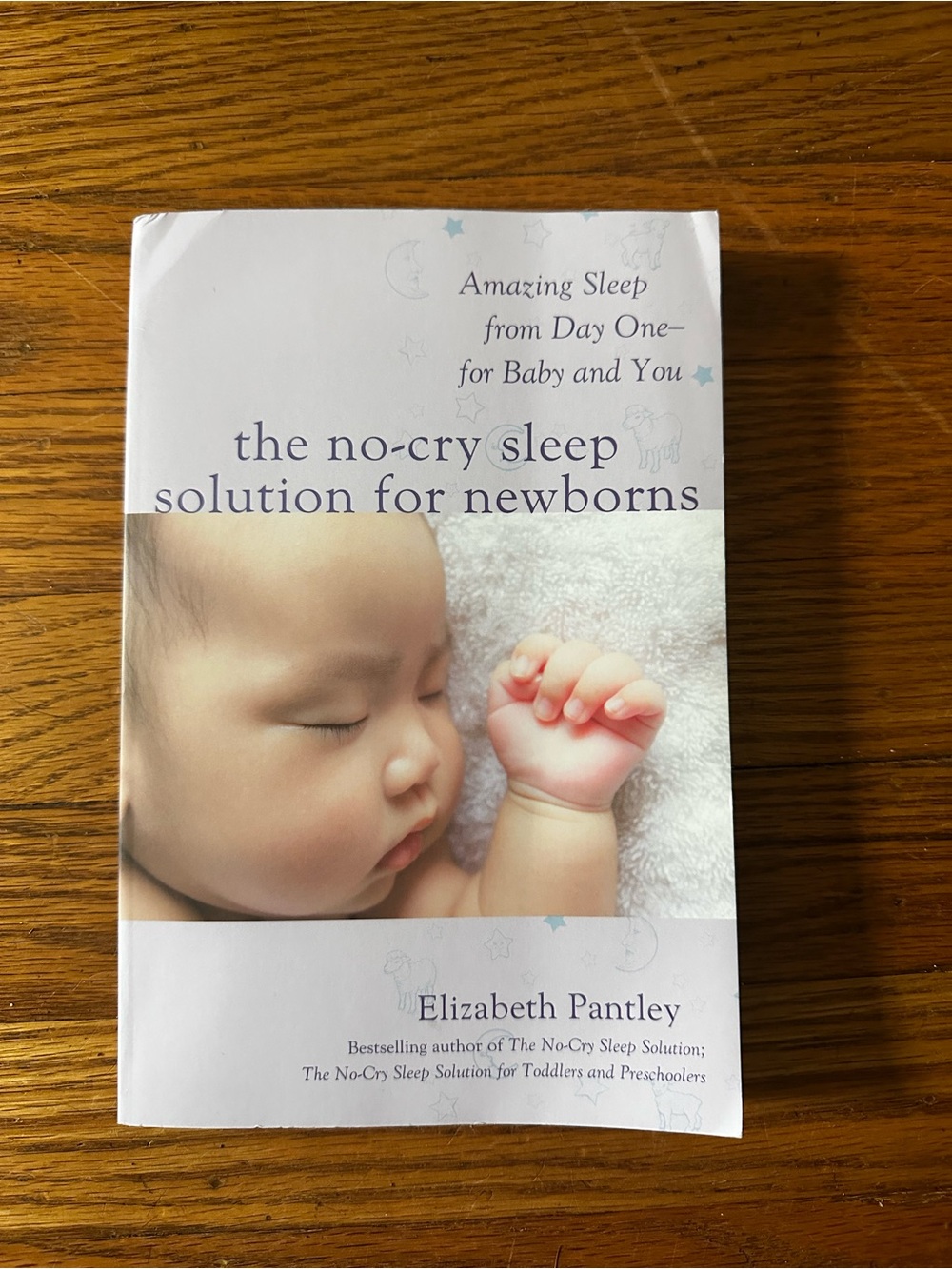 The No-Cry Sleep Solution for Newborns by Elizabeth Pantley - White/Cream